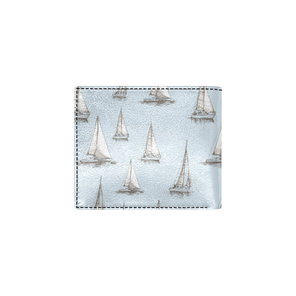 Sailing Ships Pattern Print Design A01 Men's ID Card Wallet