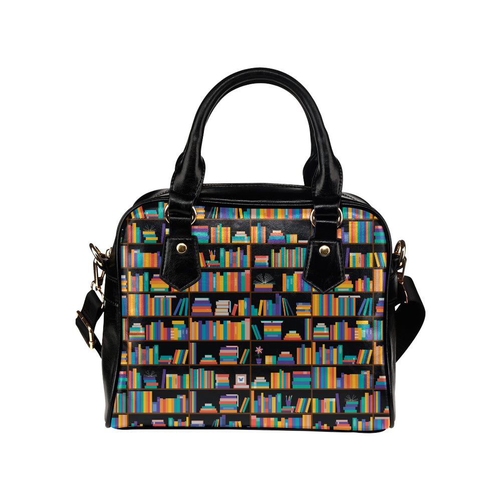 Book Pattern Print Design 05 Shoulder Handbag