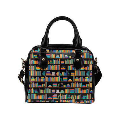 Book Pattern Print Design 05 Shoulder Handbag