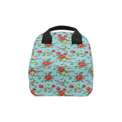 Summer Floral Pattern Print Design SF011 Insulated Lunch Bag