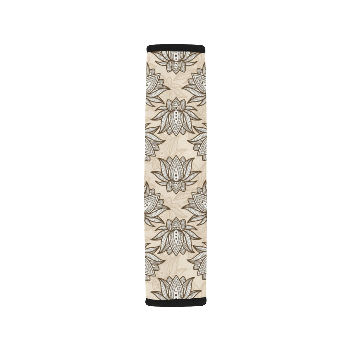 lotus Boho Pattern Print Design LO05 Car Seat Belt Cover