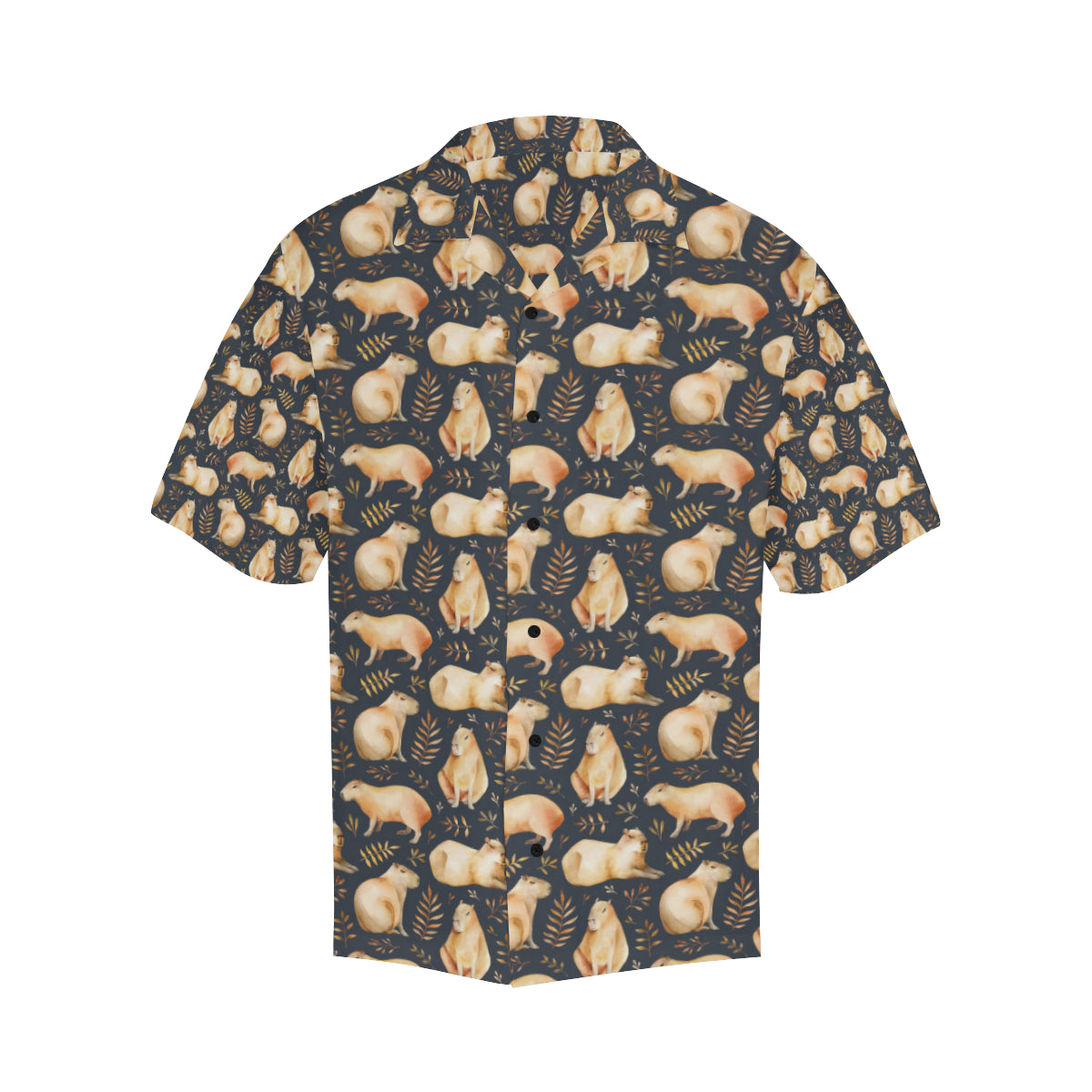 Capybara Pattern Print Design 02 Men's Hawaiian Shirt