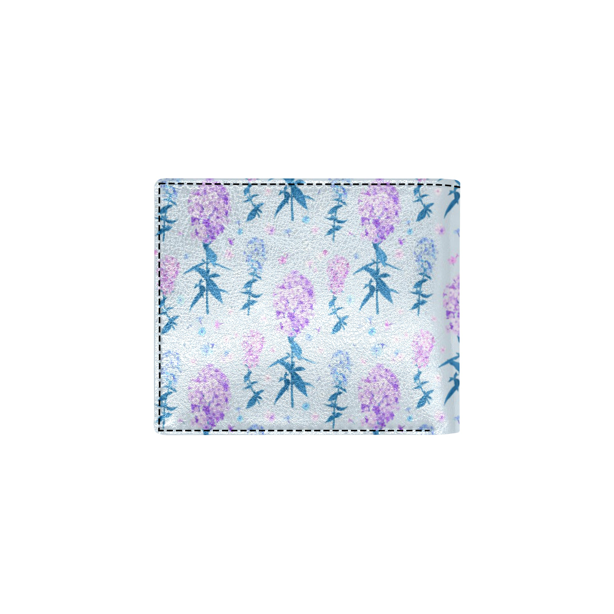 Lilac Pattern Print Design LI05 Men's ID Card Wallet