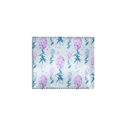 Lilac Pattern Print Design LI05 Men's ID Card Wallet
