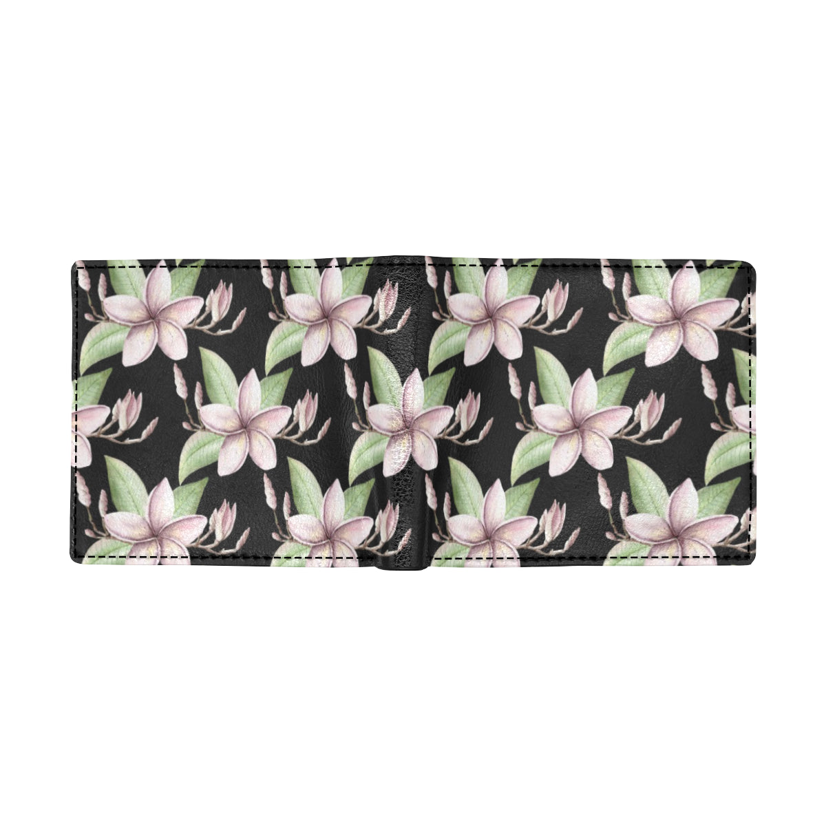 Plumeria Pattern Print Design PM02 Men's ID Card Wallet