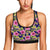 Pink Hibiscus Pattern Print Design HB027 Sports Bra