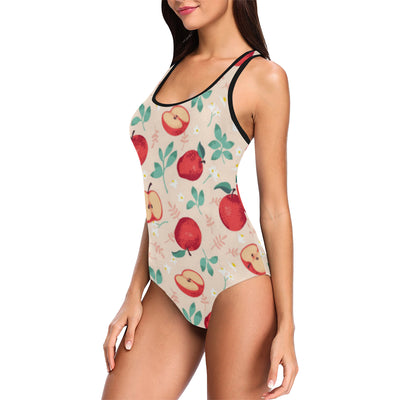 Apple Pattern Print Design AP06 Women Swimsuit