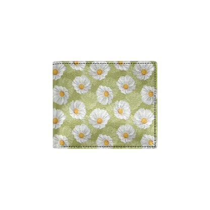 Daisy Pattern Print Design DS06 Men's ID Card Wallet