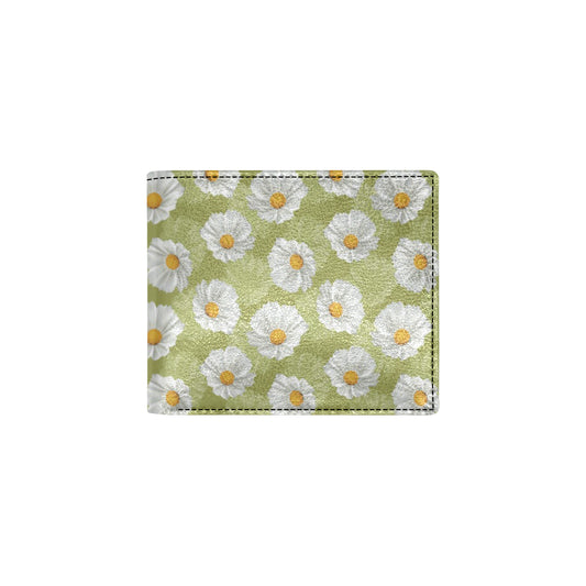 Daisy Pattern Print Design DS06 Men's ID Card Wallet