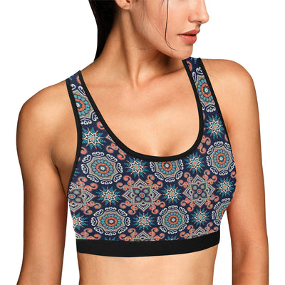 Bohemian Pattern Print Design 02 Sports Bra