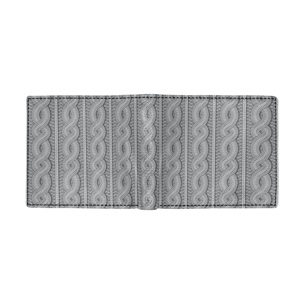 Cable Knit Pattern Print Design 01 Men's ID Card Wallet