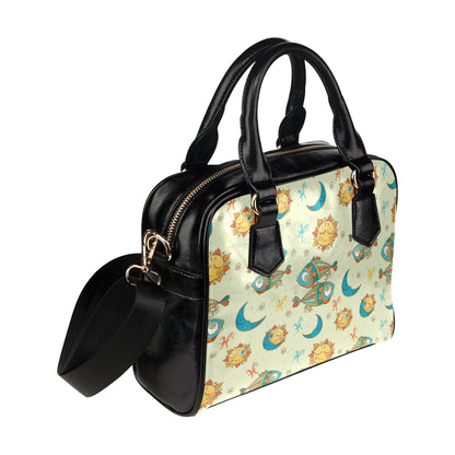 Pisces Pattern Print Design A03 Shoulder Handbag