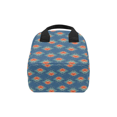 lotus Boho Pattern Print Design LO07 Insulated Lunch Bag