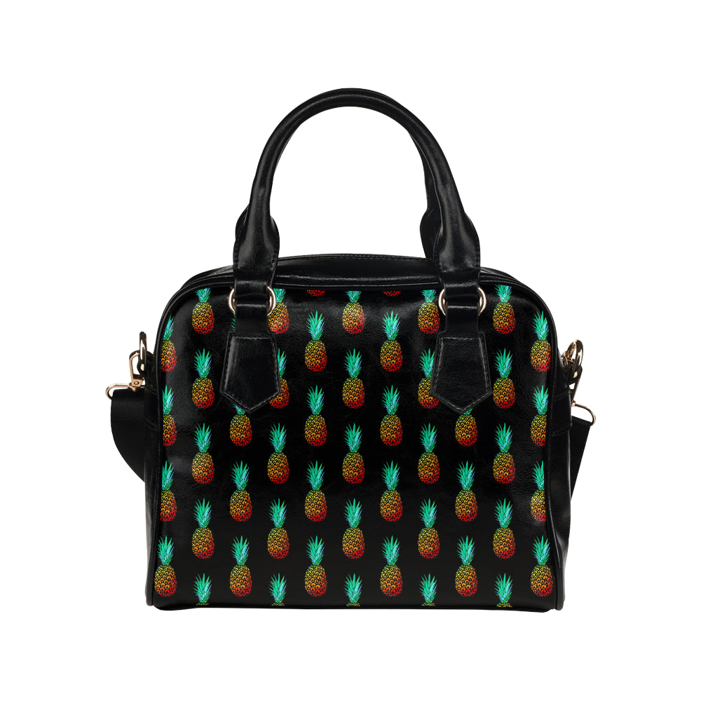 Pineapple Pattern Print Design A05 Shoulder Handbag