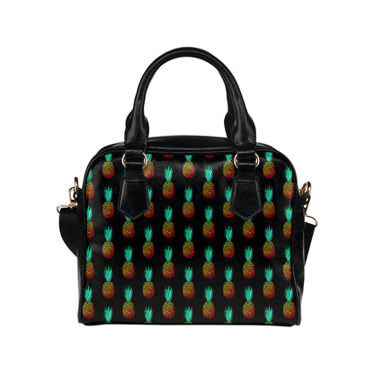 Pineapple Pattern Print Design A05 Shoulder Handbag