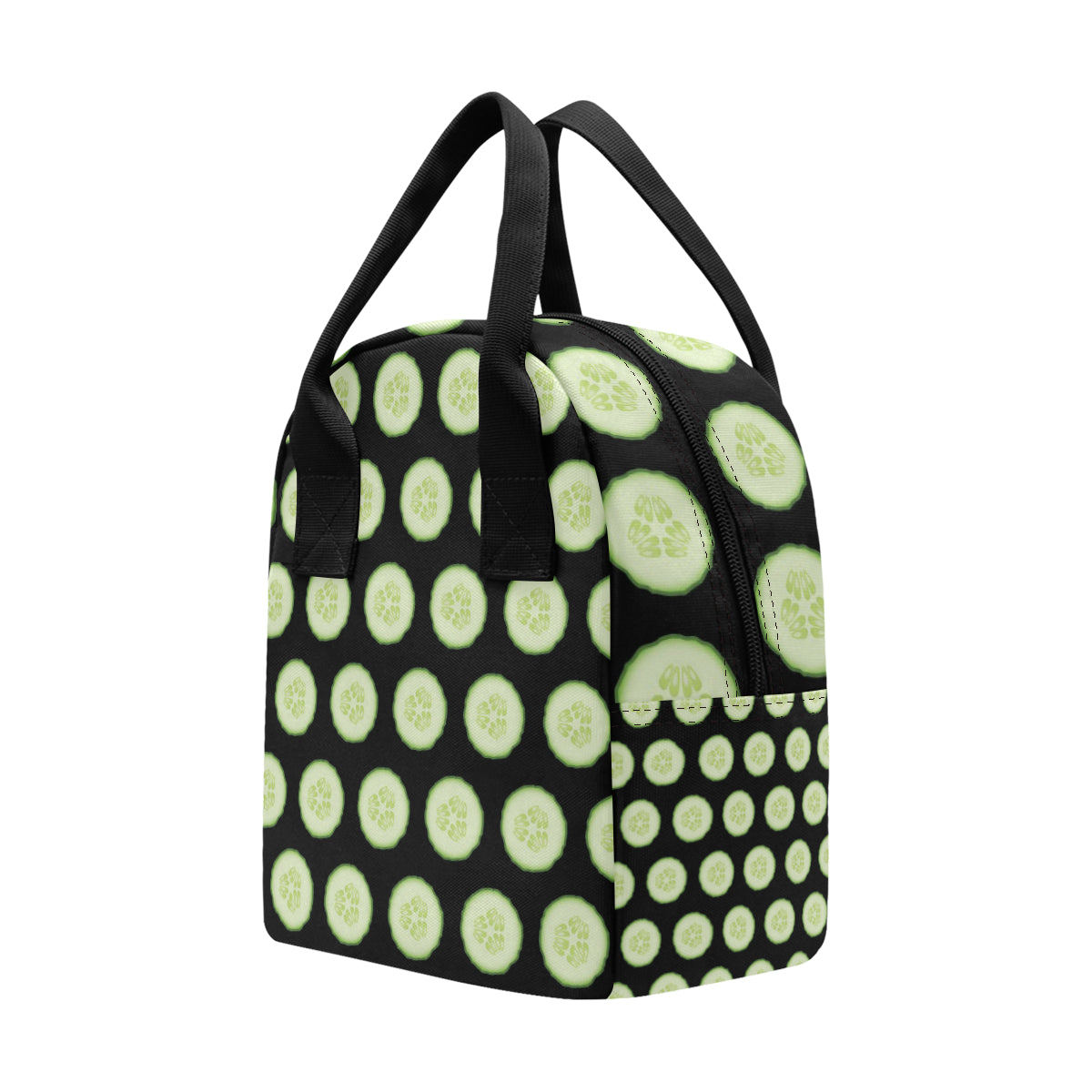 Cucumber Pattern Print Design CC02 Insulated Lunch Bag