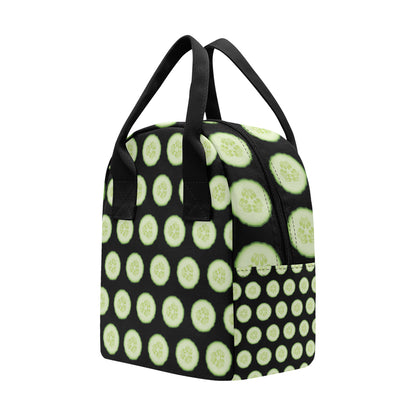 Cucumber Pattern Print Design CC02 Insulated Lunch Bag