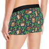 Hedgehog Cactus Pattern Print Design 04 Men's Boxer Briefs