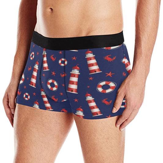 Nautical Pattern Print Design A03 Men's Boxer Briefs