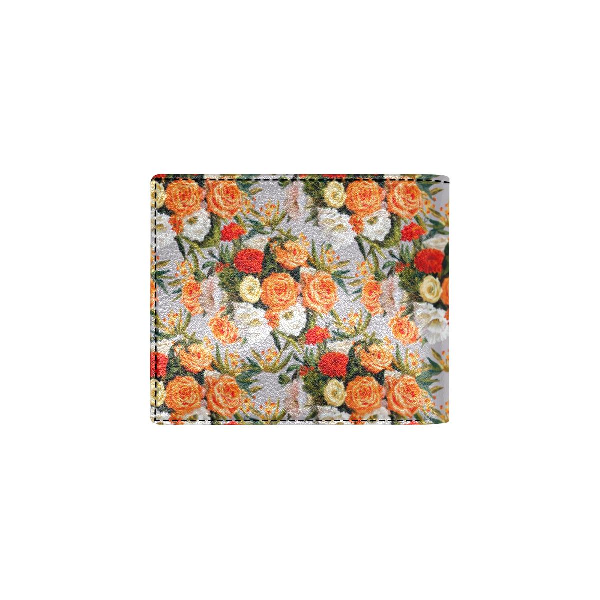 Lisianthus Pattern Print Design LT04 Men's ID Card Wallet