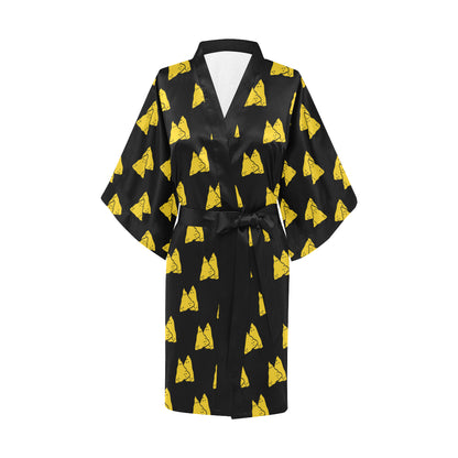 Nachos Pattern Print Design A02 Women's Short Kimono