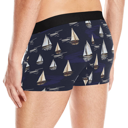 Sailing Ships Pattern Print Design A05 Men's Boxer Briefs