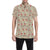 Native Buffalo Head Themed Design Print Men's Short Sleeve Button Up Shirt