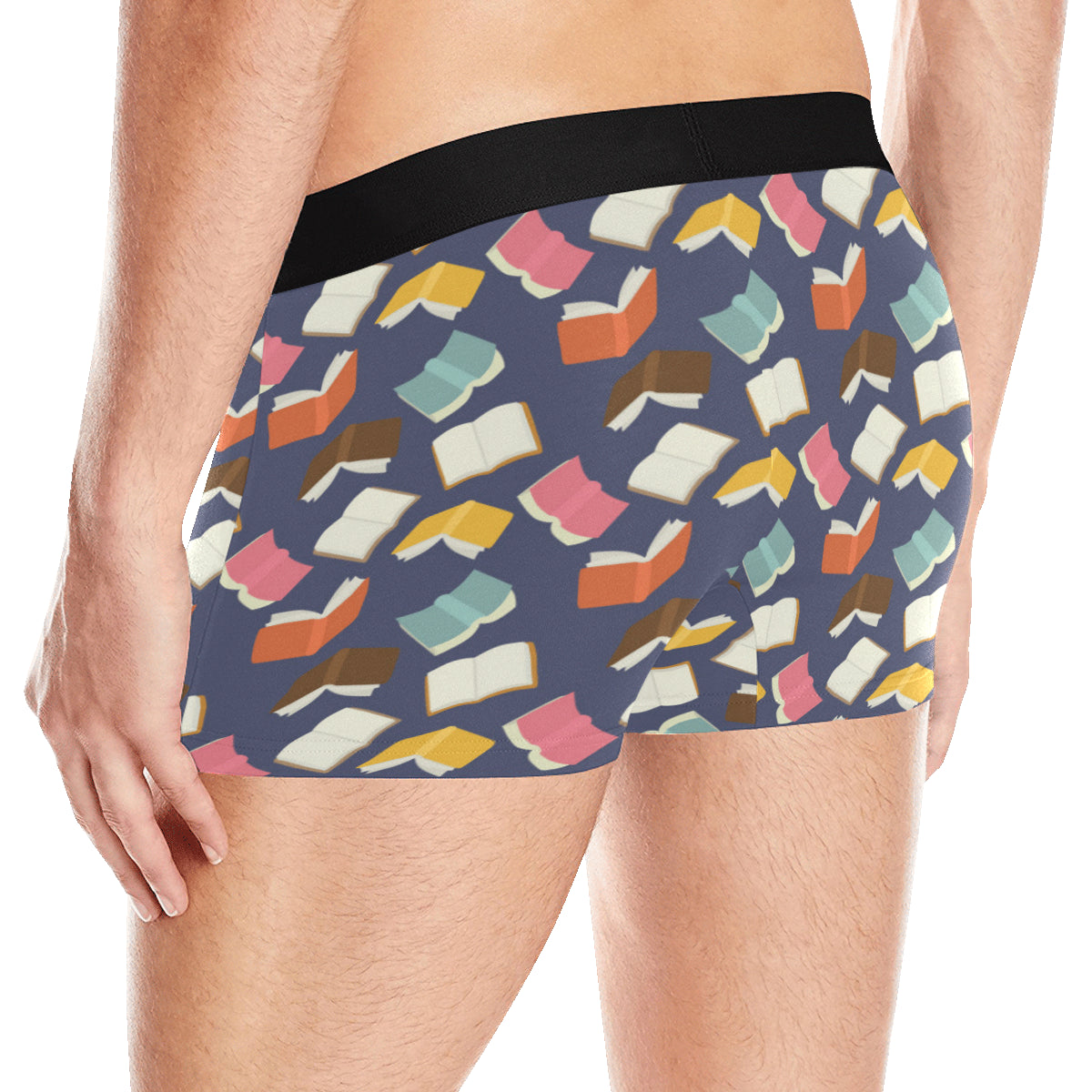 Book Pattern Print Design 01 Men's Boxer Briefs