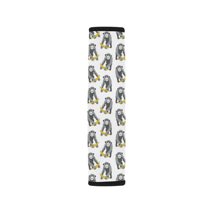 Chimpanzee Pattern Print Design 05 Car Seat Belt Cover