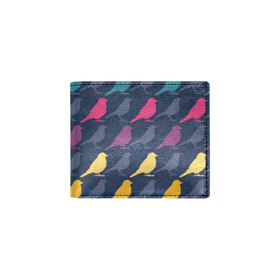 Birds Pattern Print Design 01 Men's ID Card Wallet