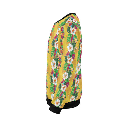 Hawaiian Themed Pattern Print Design H09 Men Long Sleeve Sweatshirt
