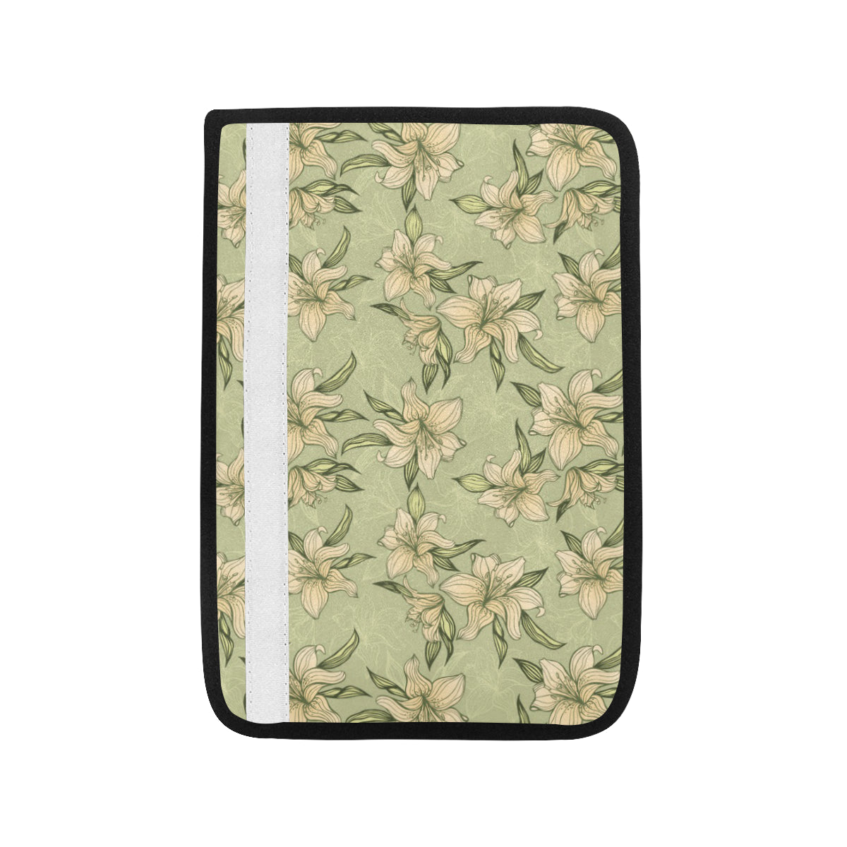 Lily Pattern Print Design LY06 Car Seat Belt Cover