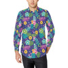 Hawaiian Themed Pattern Print Design H014 Men's Long Sleeve Shirt