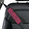 Cheetah Pink Print Pattern Car Seat Belt Cover