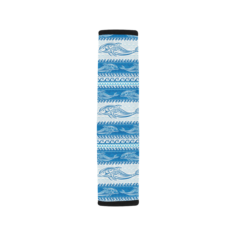 Dolphin Tribal Print Pattern Car Seat Belt Cover