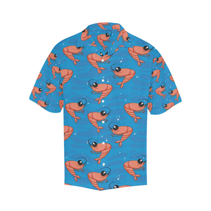 Prawn Cute Pattern Print Design 03 Men's Hawaiian Shirt