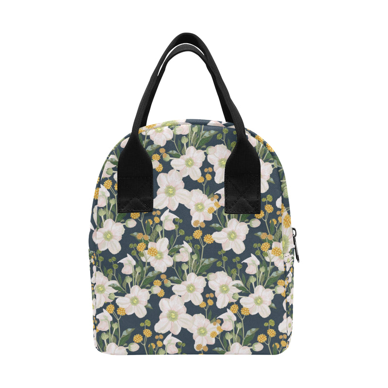 Anemone Pattern Print Design AM04 Insulated Lunch Bag
