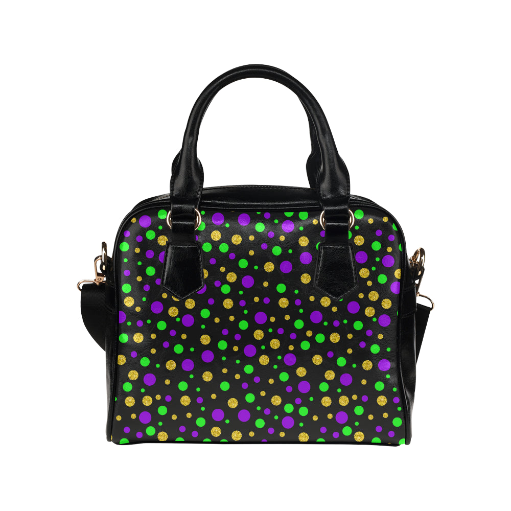 Mardi Gras Pattern Print Design 07 Shoulder Handbag