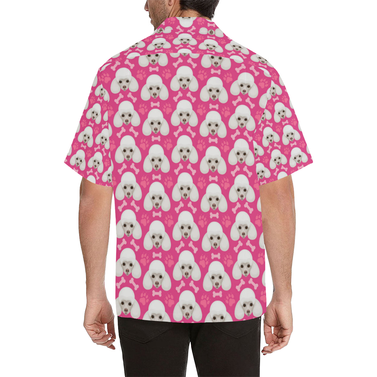 Poodle Pattern Print Design A04 Men's Hawaiian Shirt