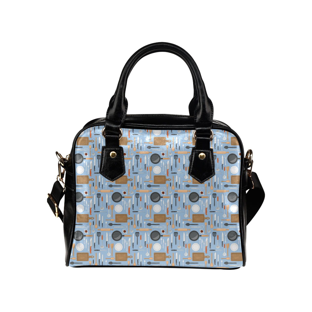 Cooking Kitchen Tools Pattern Print Design 02 Shoulder Handbag