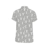 Angel Pattern Print Design 03 Men's Short Sleeve Button Up Shirt