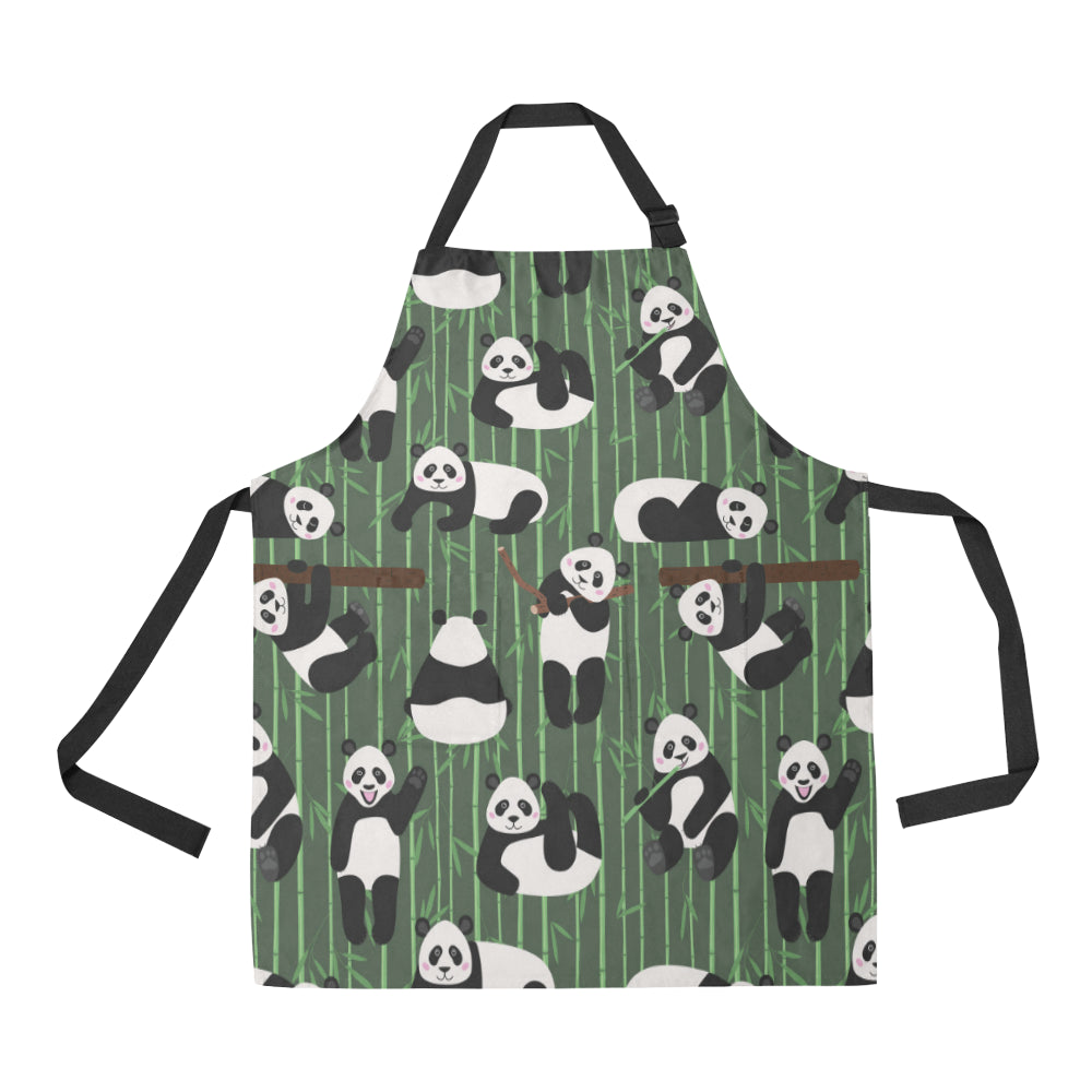 Panda Pattern Print Design A04 Apron with Pocket