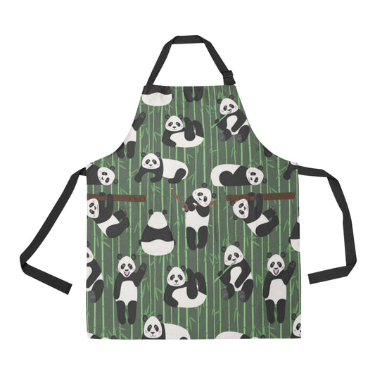 Panda Pattern Print Design A04 Apron with Pocket