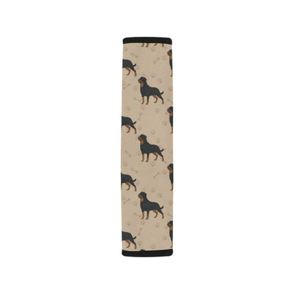 Rottweiler Pattern Print Design A01 Car Seat Belt Cover