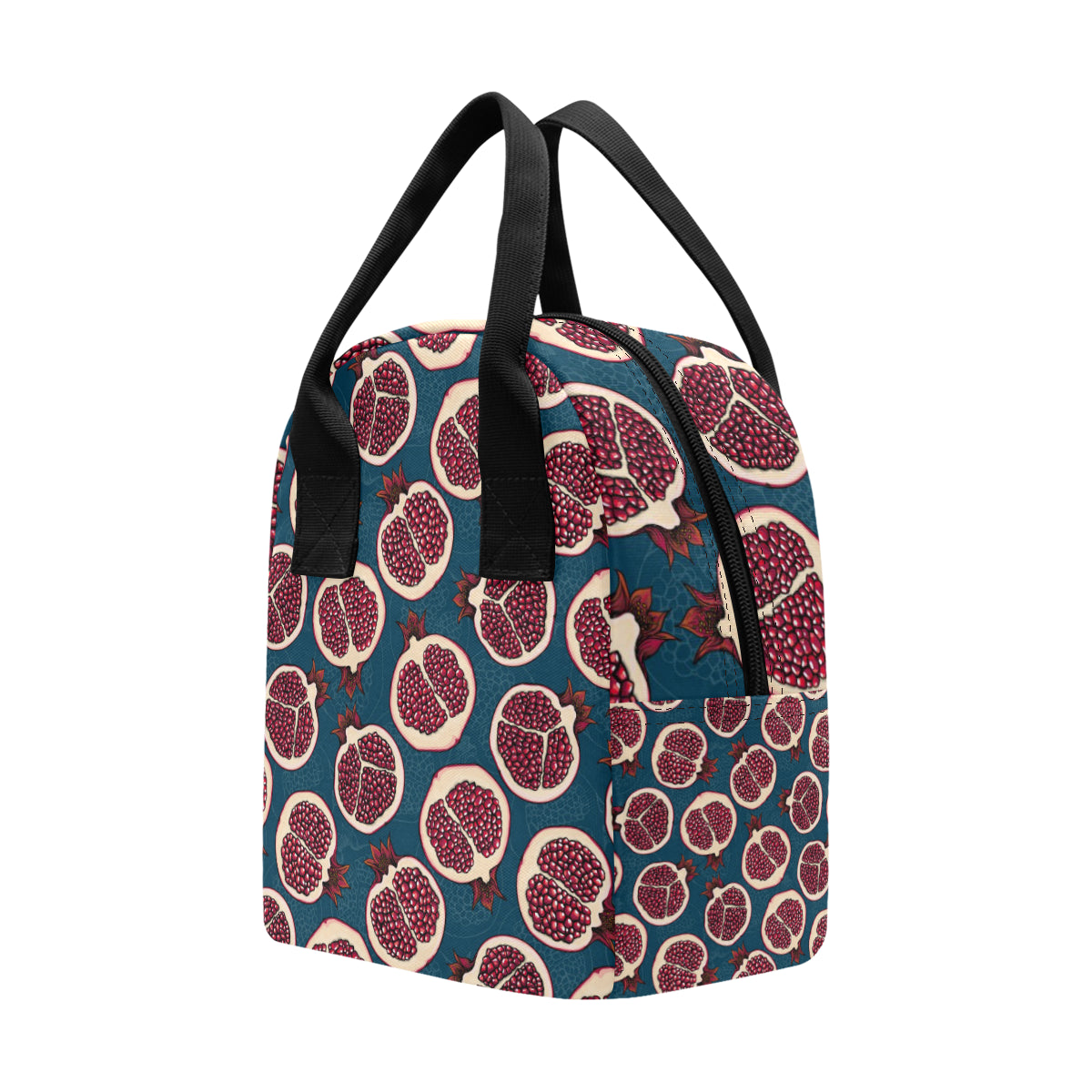 Pomegranate Pattern Print Design PG02 Insulated Lunch Bag