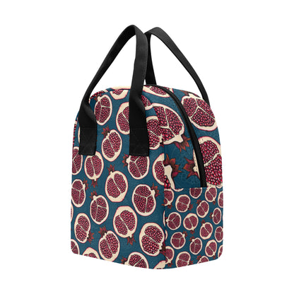 Pomegranate Pattern Print Design PG02 Insulated Lunch Bag