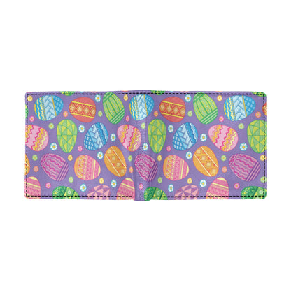 Easter Eggs Pattern Print Design RB010 Men's ID Card Wallet