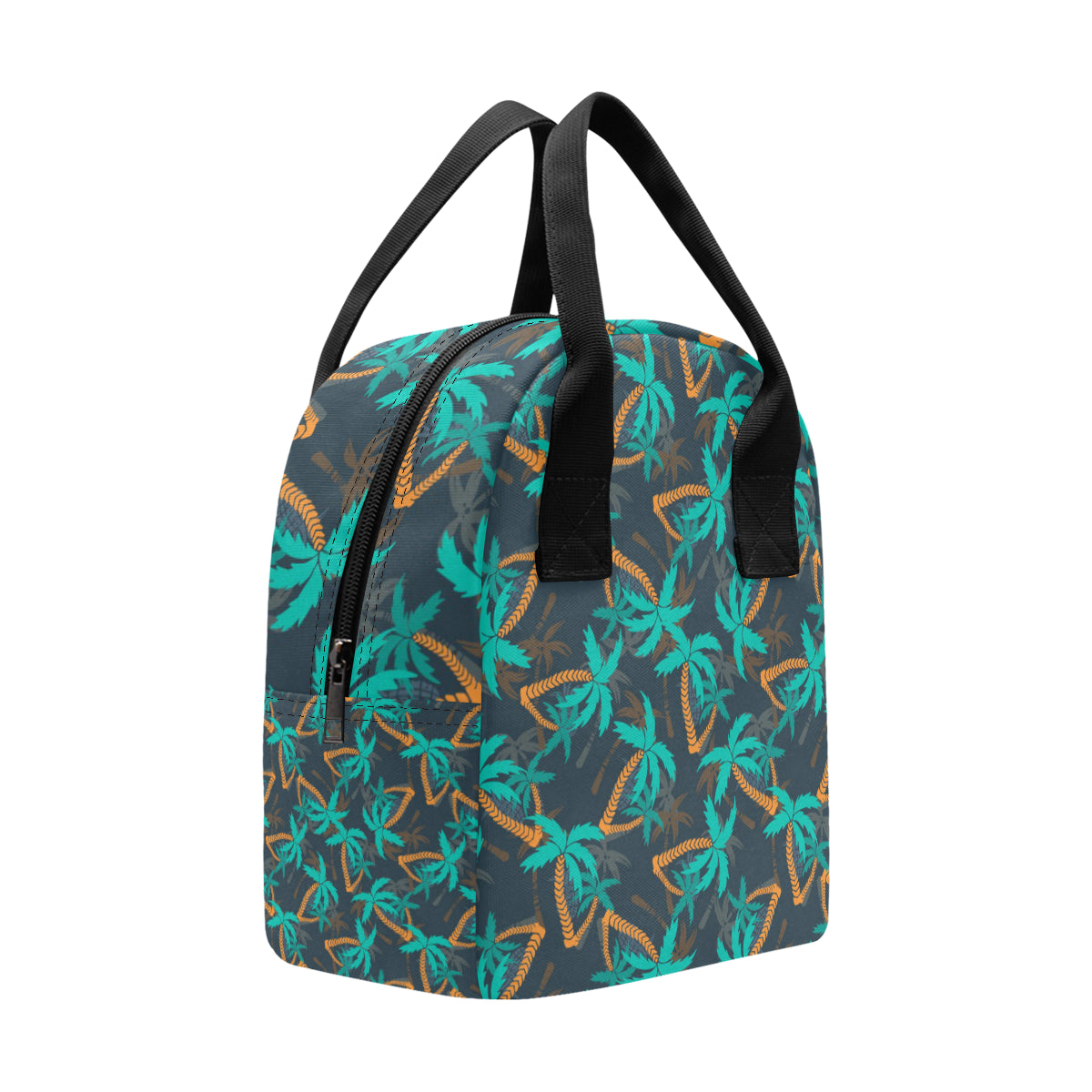 Palm Tree Pattern Print Design PT01 Insulated Lunch Bag