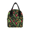 Bird Of Paradise Pattern Print Design BOP010 Insulated Lunch Bag