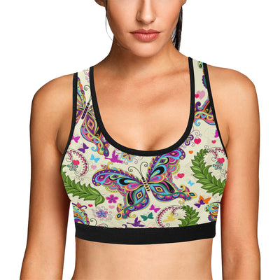 Butterfly Colorful Indian Style Sports Bra